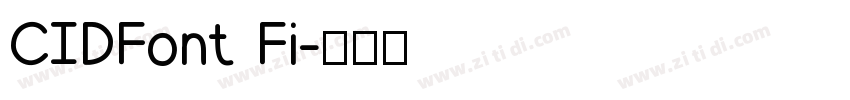 CIDFont Fi字体转换